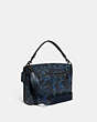 COACH®,SOFT TABBY MESSENGER WITH CAMO PRINT,Polished Pebble Leather,Medium,Blue/Midnight Navy,Angle View