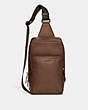 COACH®,GOTHAM PACK,Sport calf leather,Dark Saddle,Front View