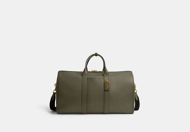 COACH®,GOTHAM DUFFLE BAG,Glovetanned Leather,X-Large,Army Green,Front View image number 0