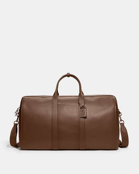 COACH®,GOTHAM DUFFLE,Glovetanned Leather,X-Large,Dark Saddle,Front View