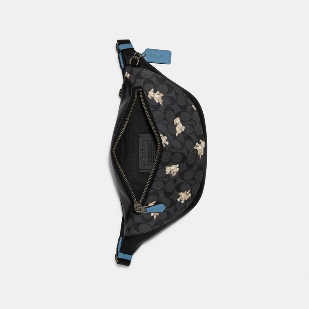 Sac banane Warren en toile signature avec imprimé Créature