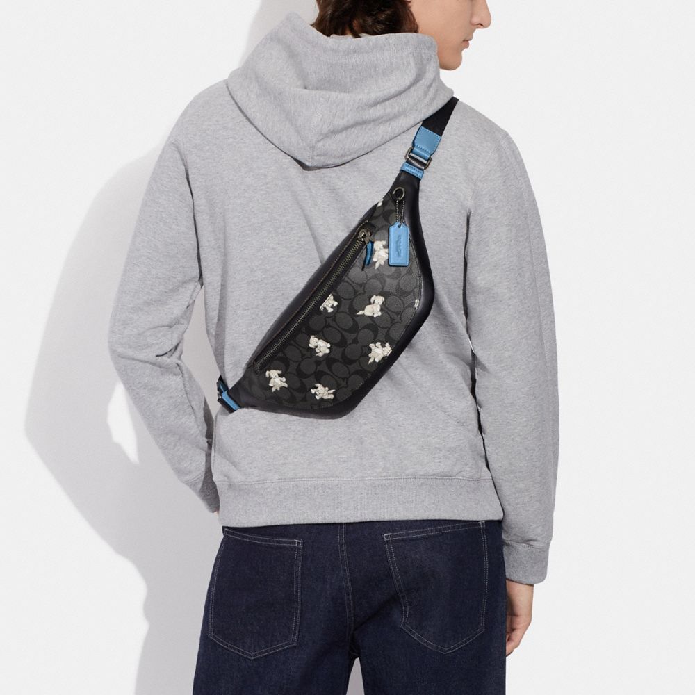 Sac banane Warren en toile signature avec imprimé Créature