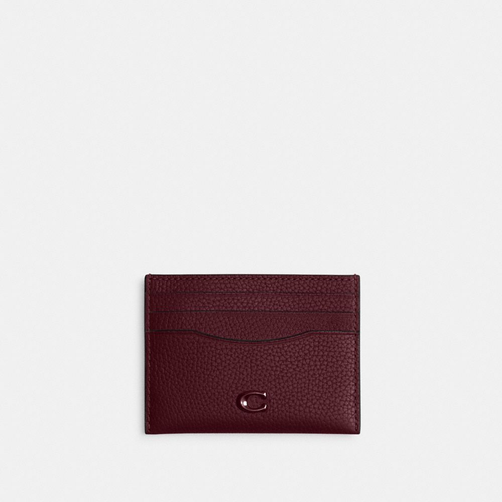COACH®,Card Case,Leather,Card Case,Logo,Casual,,Front View