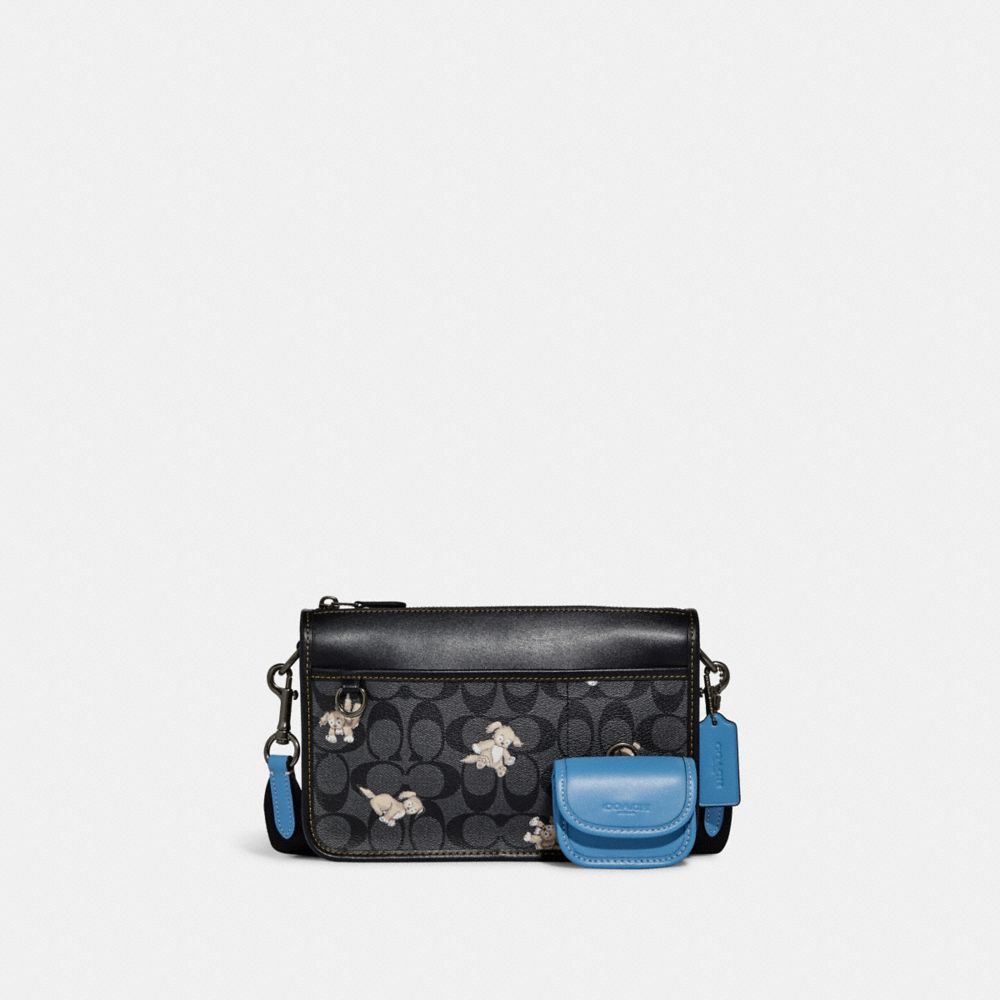 COACH Heritage Convertible Crossbody In Signature Canvas With Creature Print