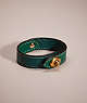 COACH®,REMADE TURNLOCK BRACELET,Nappa leather,Mini,Green Multi,Front View