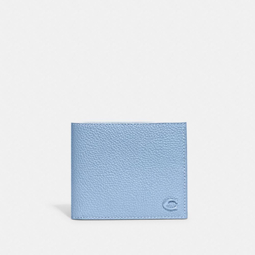 COACH Boxed Double Billfold Wallet in Blue for Men