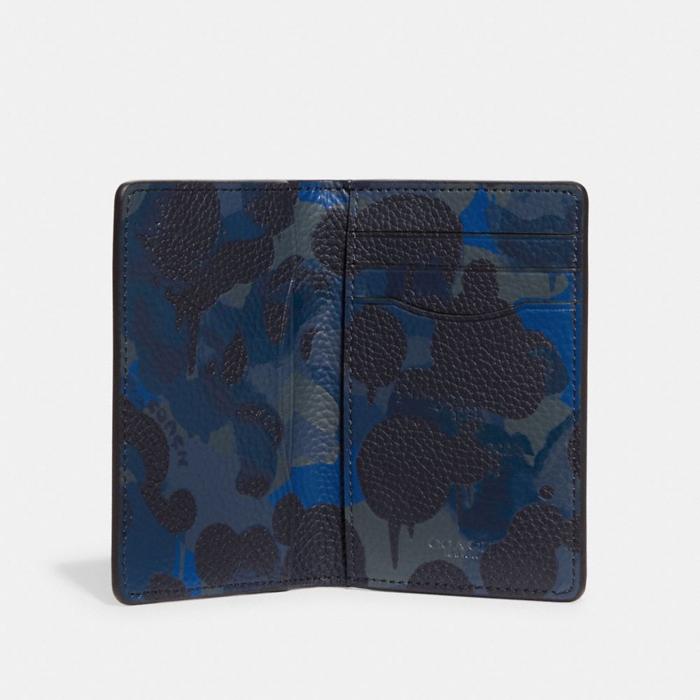 COACH®  Slim Billfold Wallet With Camo Print