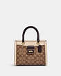 COACH®,GRACE CARRYALL IN SIGNATURE CANVAS,Large,Im/Khaki/Ivory Multi,Front View