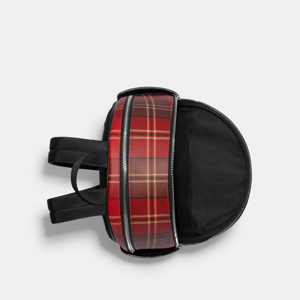 Sac à Dos Court Avec Imprimé Tissu écossais Tartan