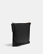 COACH®,DISNEY X COACH ROWAN FILE BAG WITH EVIL QUEEN MOTIF,Refined Pebble Leather,Medium,Gold/Black Multi,Angle View