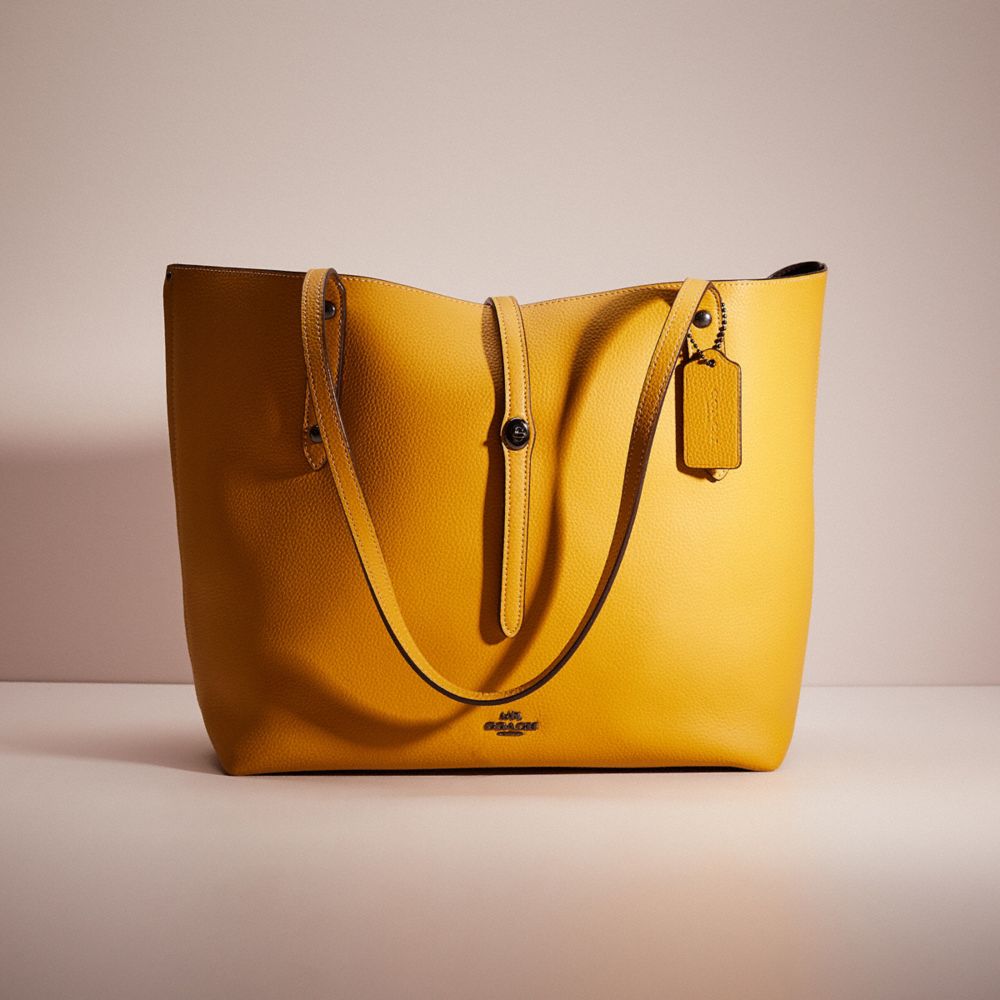 Coach market tote yellow sale