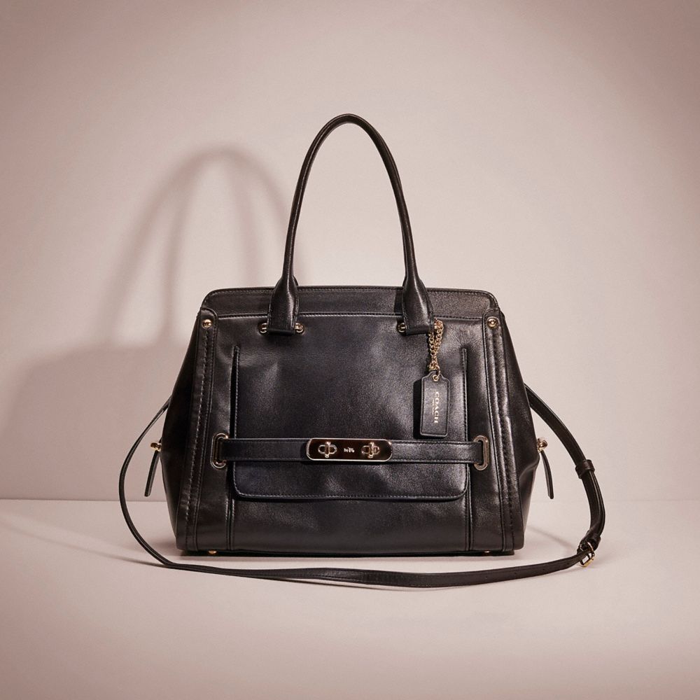 COACH Restored Coach Swagger Frame Satchel