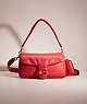 COACH®,RESTORED PILLOW TABBY SHOULDER BAG 26,Nappa leather,Medium,Brass/Red Apple,Front View
