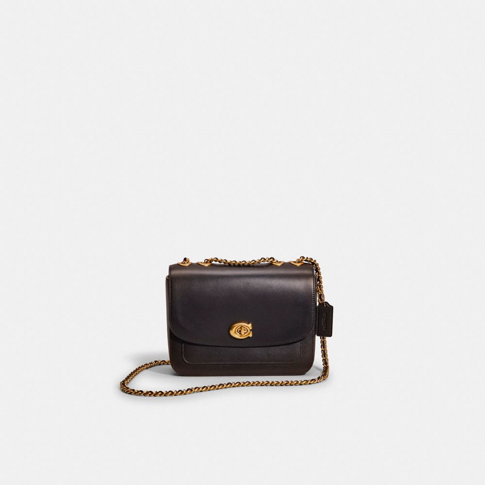 Coach Restored Madison Shoulder Bag In Brass/black
