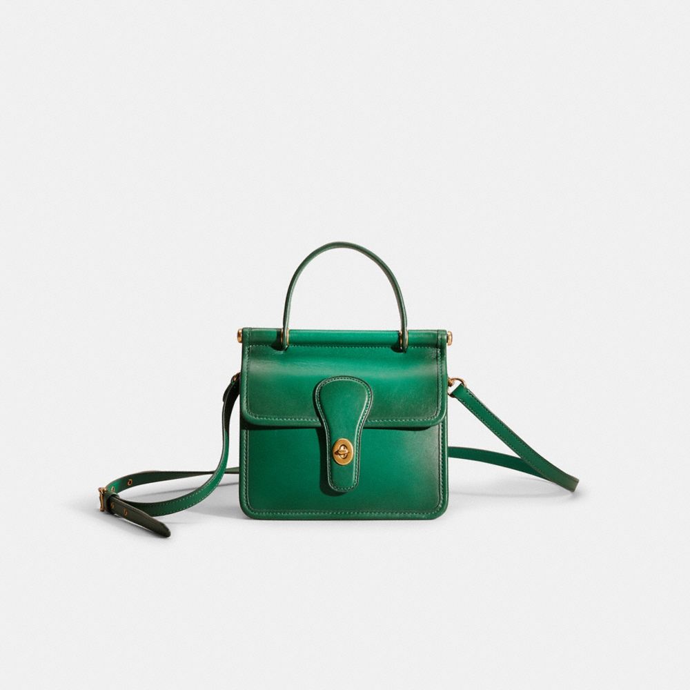 Coach willis top handle 18 green new arrivals