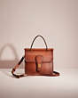 COACH®,RESTORED WILLIS TOP HANDLE 18,Glovetanned Leather,Brass/1941 Saddle,Front View