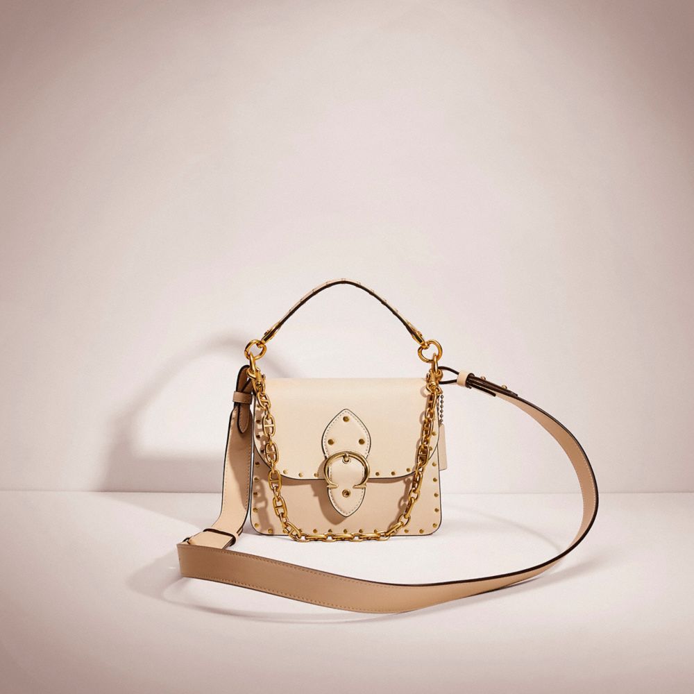 Restored Beat Shoulder Bag 18 With Rivets