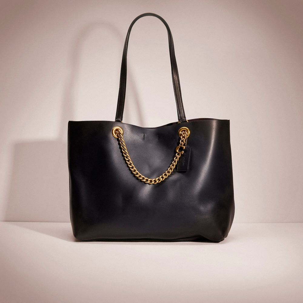 COACH Restored Signature Chain Central Tote