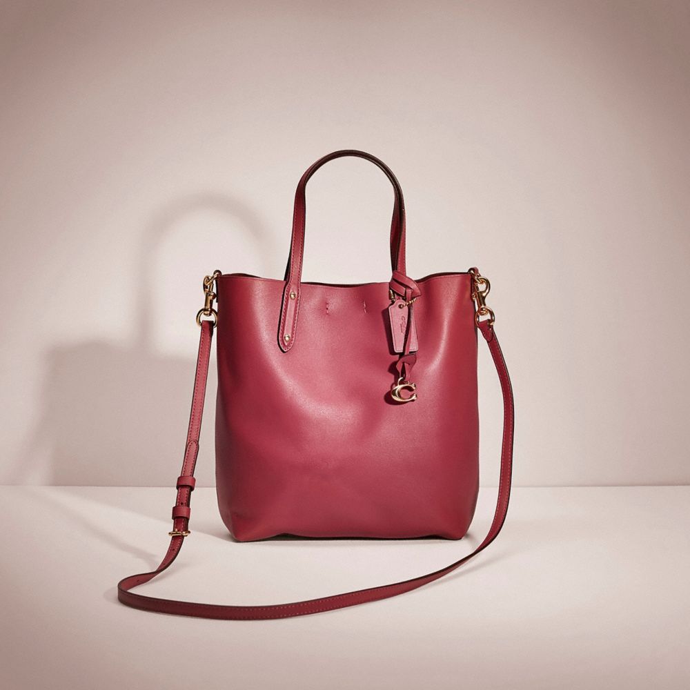 Refined calf leather central shopper tote new arrivals