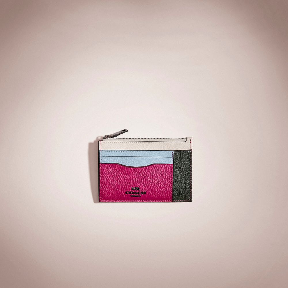 Coach large card case in colorblock sale