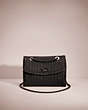 COACH®,RESTORED PARKER WITH QUILTING AND RIVETS,Nappa leather,Medium,Gunmetal/Black,Front View