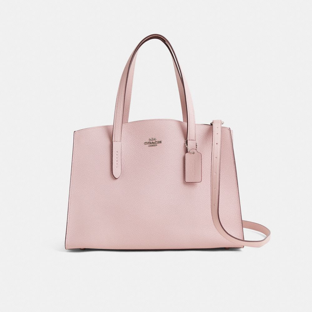 COACH®,Restored Charlie Carryall,Tote,Metal,Logo,Work,Casual,,Front View
