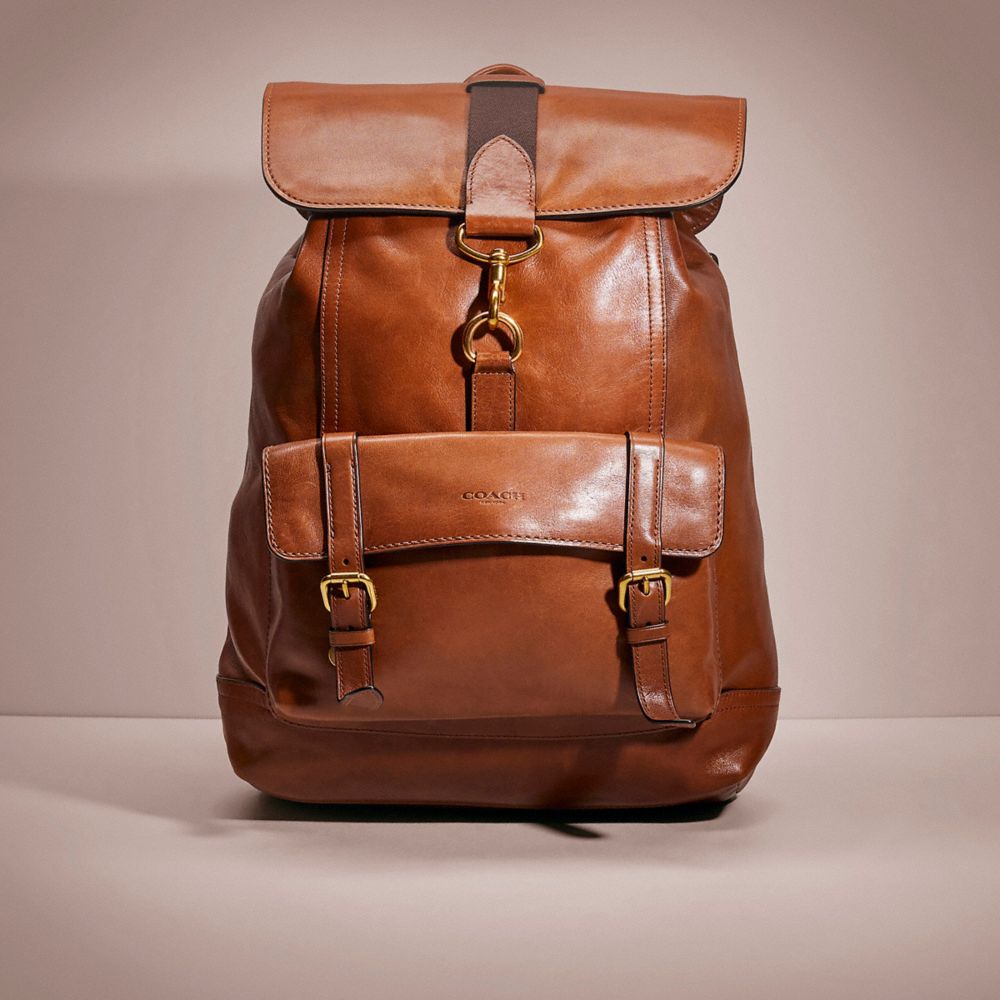 Coach leather 2025 bleecker backpack