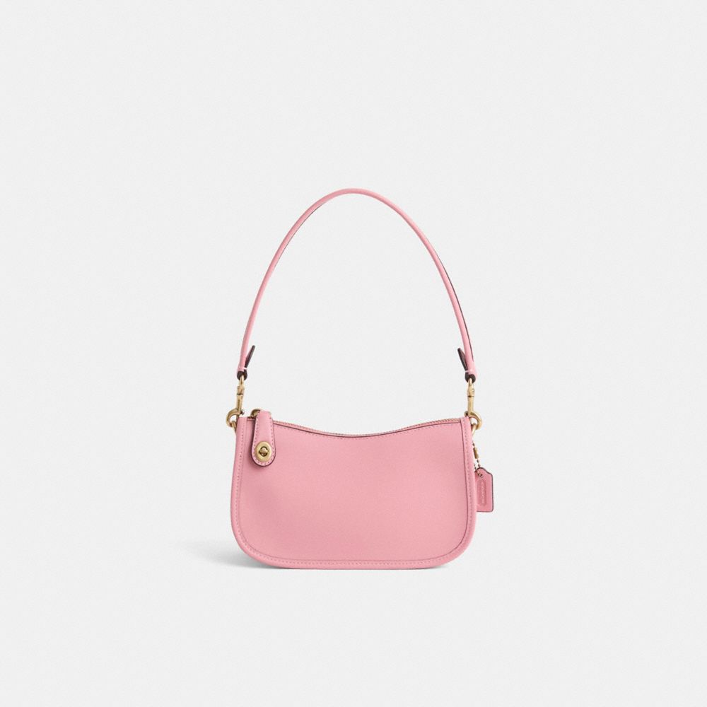 COACH®,Restored Swinger 20,Shoulder Bag,Logo,Casual,Pink,Front View