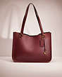 COACH®,RESTORED TYLER CARRYALL,Polished Pebble Leather,Brass/Wine,Front View