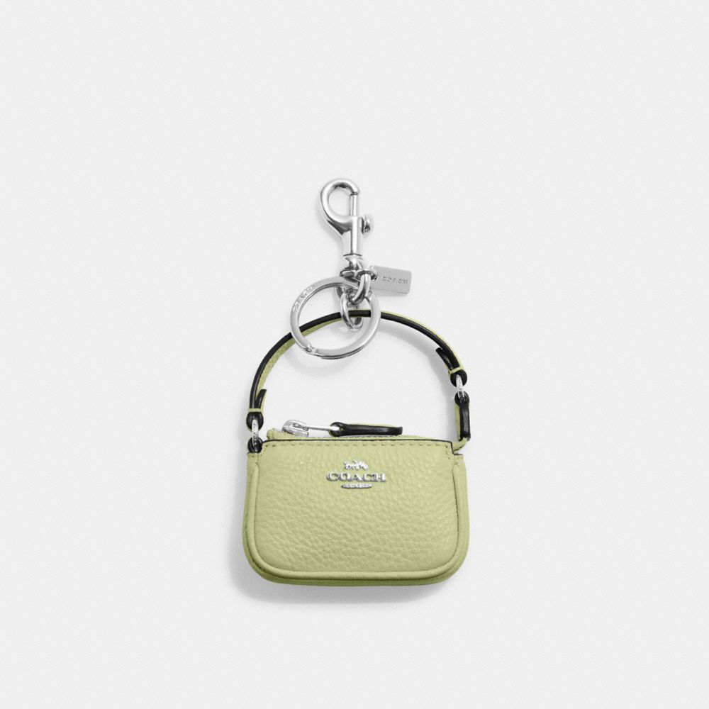 Coach Outlet Mini Nolita Bag Charm in Signature Canvas - Beige