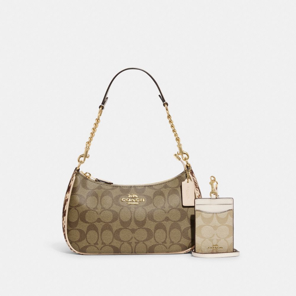COACH® Outlet | Teri Shoulder Bag & Id Lanyard