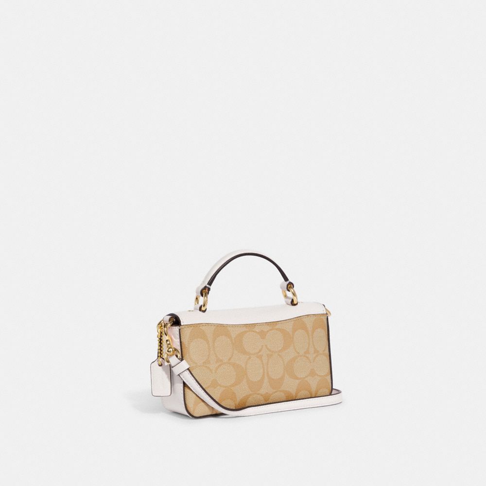 Coach Signature Blocked Tabby Canvas/Leather Crossbody Bag - Light