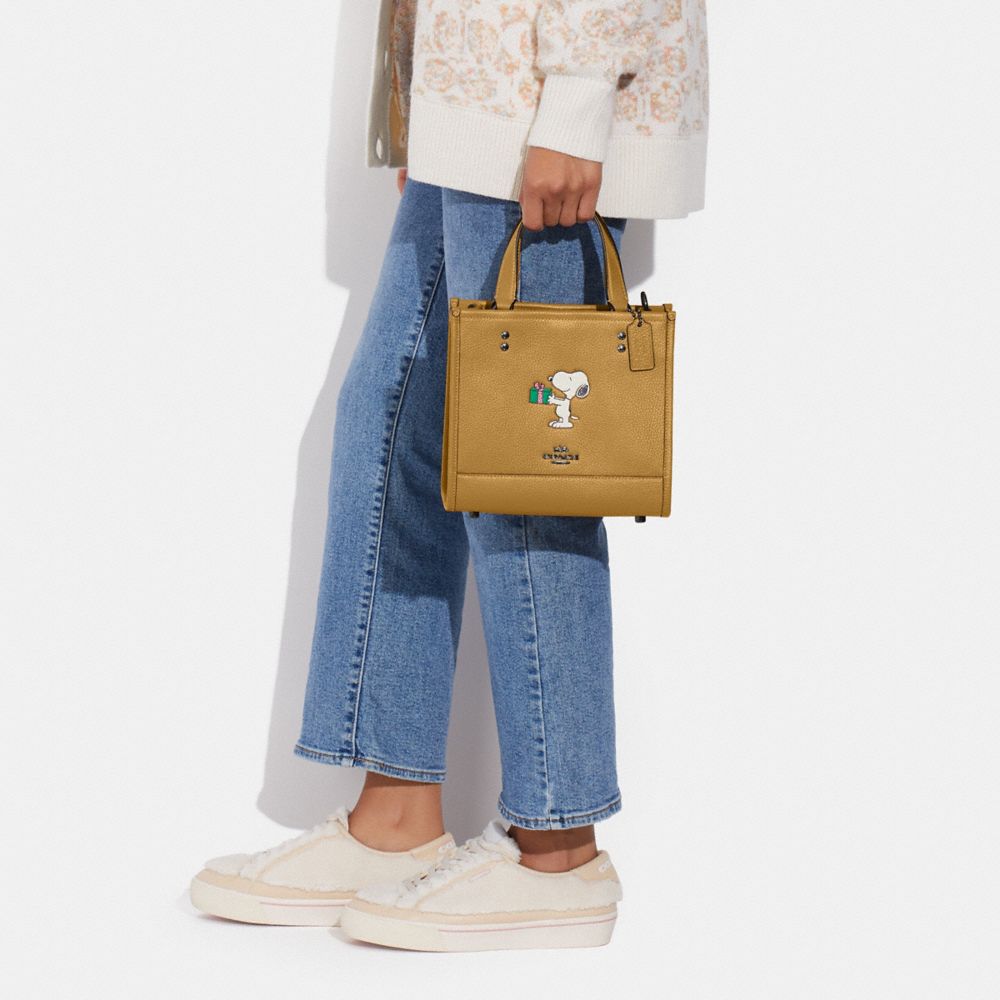 Mini Josie Top Handle Crossbody In Blocked Signature Canvas