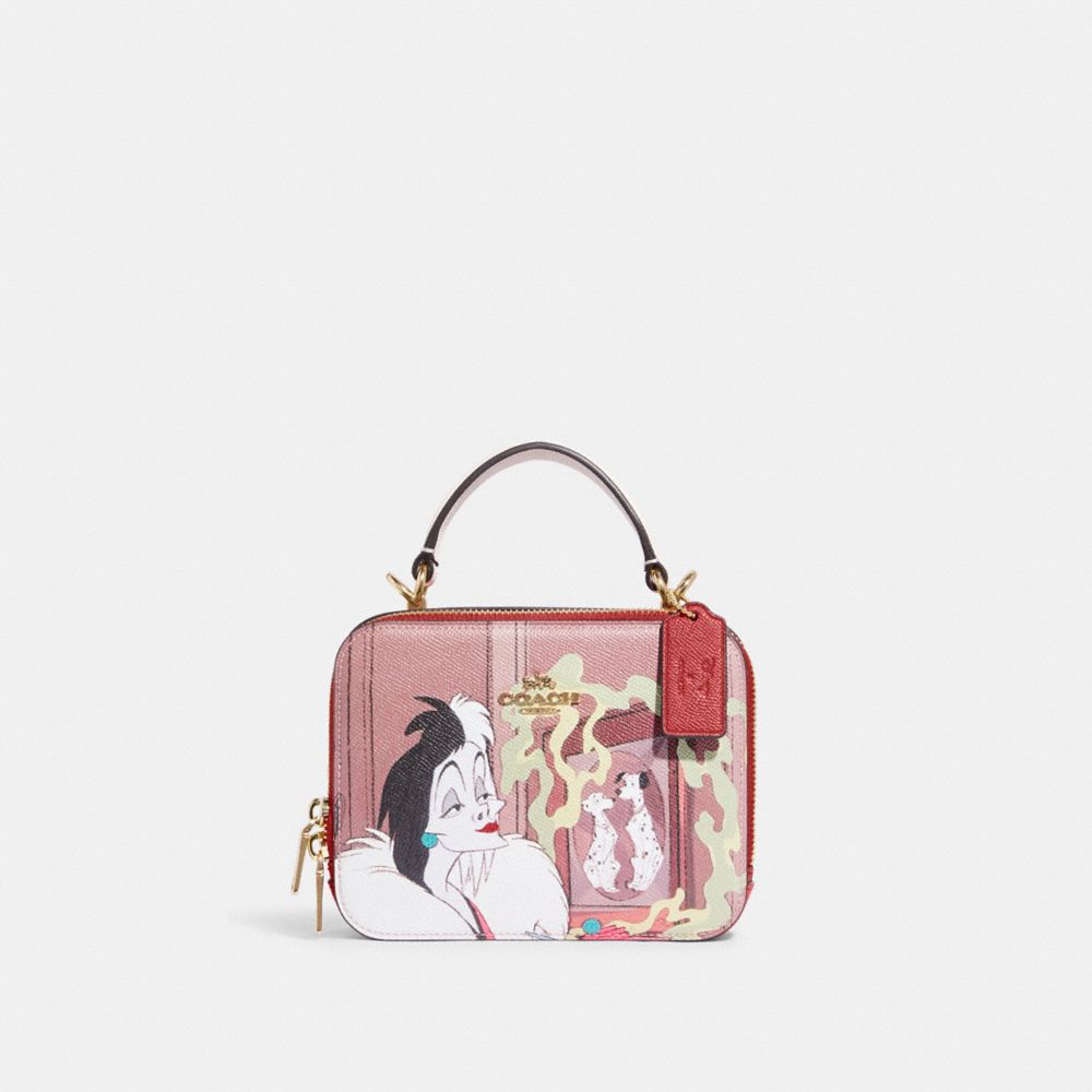 【DISNEY X COACH】ボックス クロスボディ・クルエラ モチーフDisney