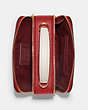 COACH®,DISNEY X COACH BOX CROSSBODY BAG WITH CRUELLA MOTIF,Crossgrain Leather,Small,Gold/Red Apple Multi,Inside View,Top View