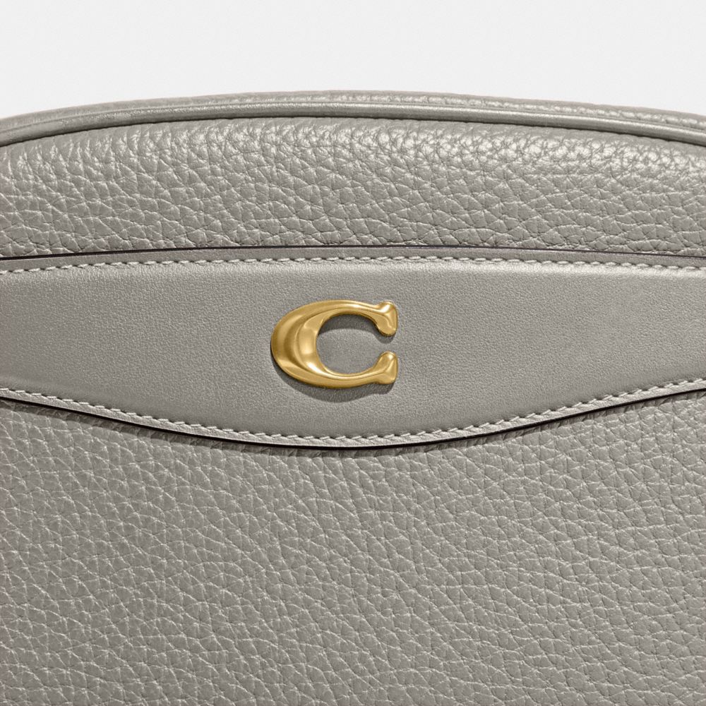 COACH®,Camera Bag,Camera Bag,Metal,Logo,Adjustable,Silver Metal,Casual,,Closer View