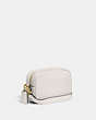 COACH®,CAMERA BAG,Pebble Leather,Small,Brass/Chalk,Angle View