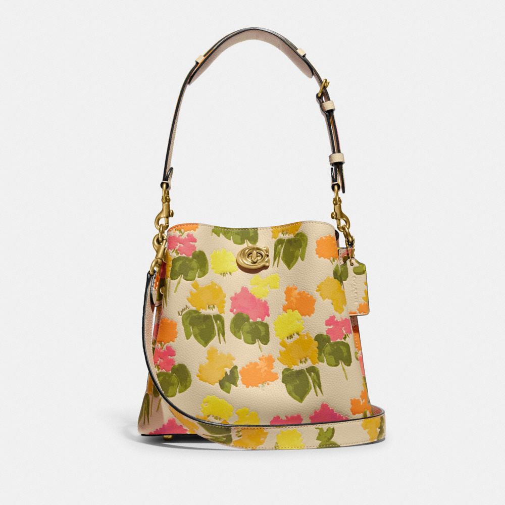 Coach, Bags, Coach Pink Floral Purse