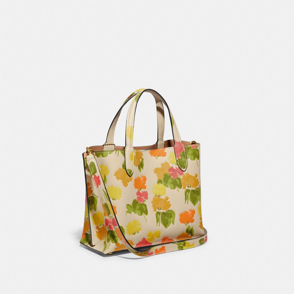 Coach floral clearance print tote bag