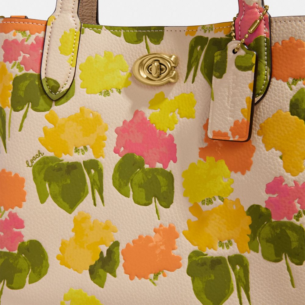 Willow Tote Bag 24 With Floral Print