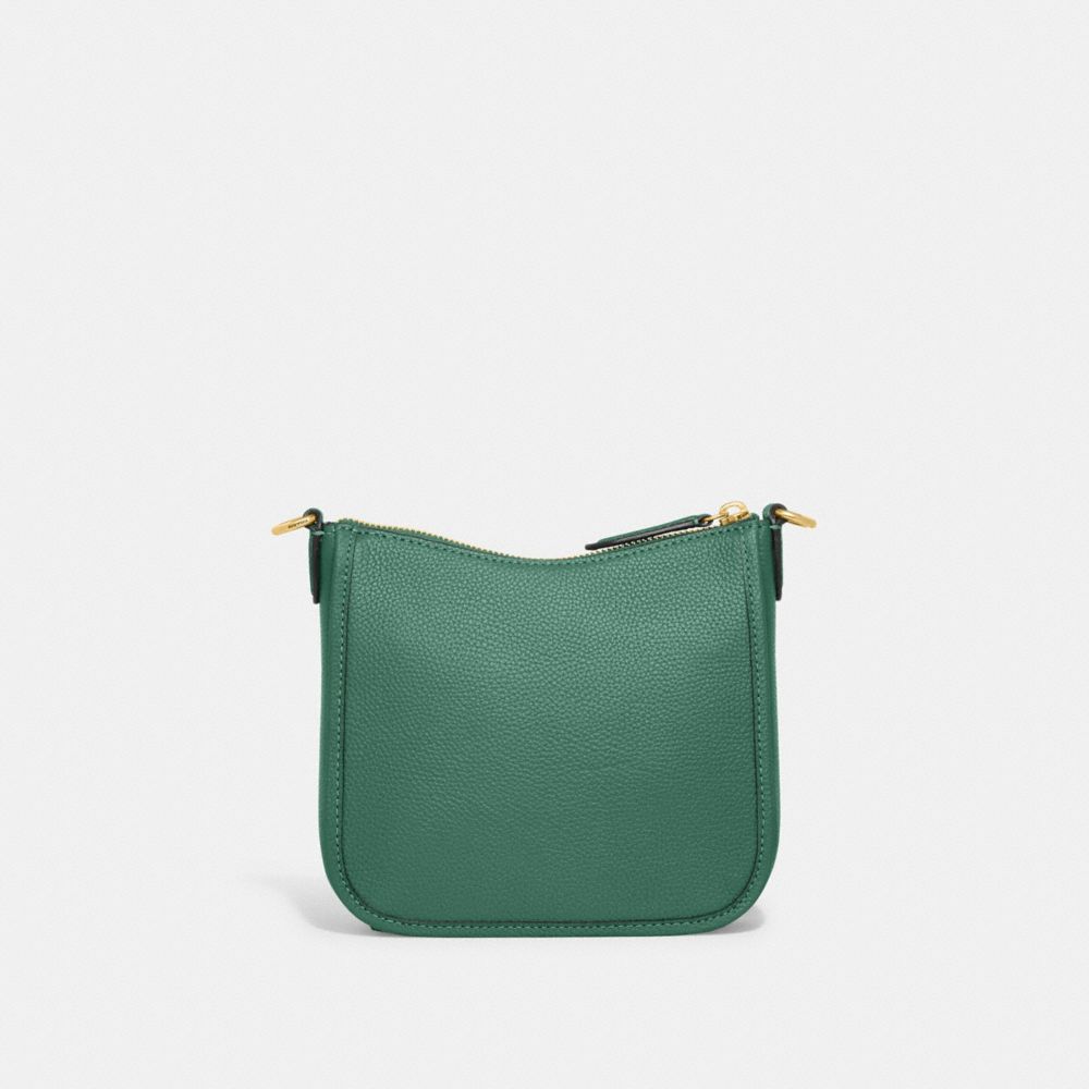 COACH®,Chaise Crossbody 19,Crossbody,Logo,Metal,Brass,Casual,,Back View