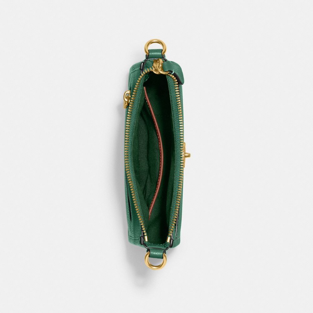COACH®,Chaise Crossbody 19,Crossbody,Logo,Metal,Brass,Casual,,Inside View,Top View