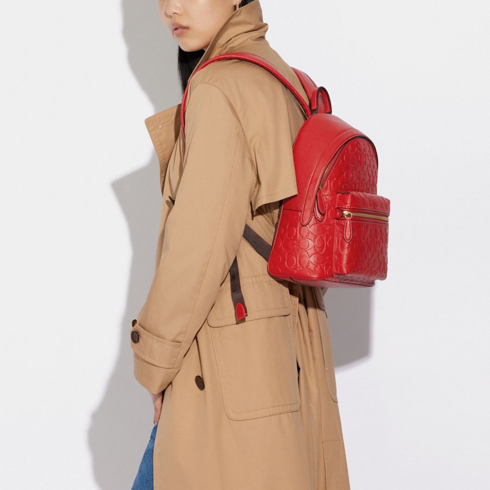 COACH® | Charter Backpack 24 In Signature Leather