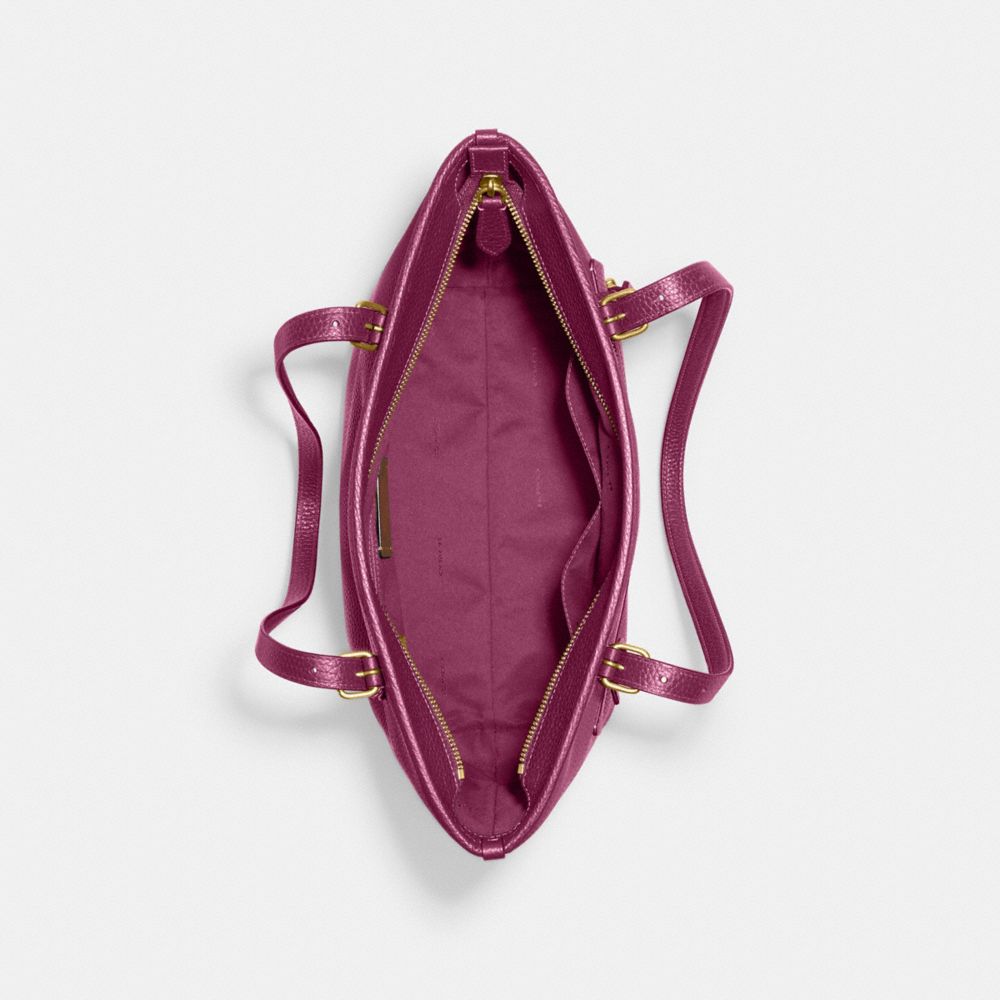COACH®,CABAS TAYLOR,Laiton/Prune profond,Inside View,Top View