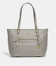 COACH®,TAYLOR TOTE,Large,Brass/Dove Grey,Front View