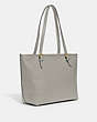 COACH®,TAYLOR TOTE,Large,Brass/Dove Grey,Angle View