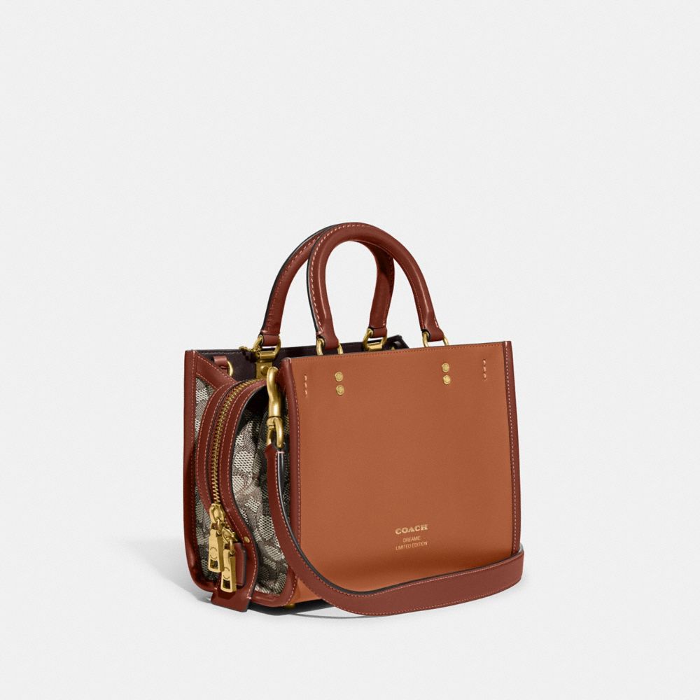 Coachies Rogue Bag 25 In Signature Textile Jacquard With Dreamie
