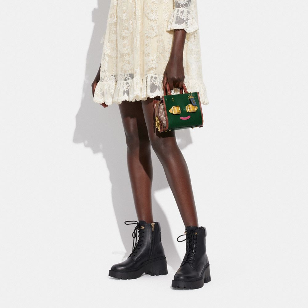 Coachies Rogue 17 In Signature Textile Jacquard With Groovie