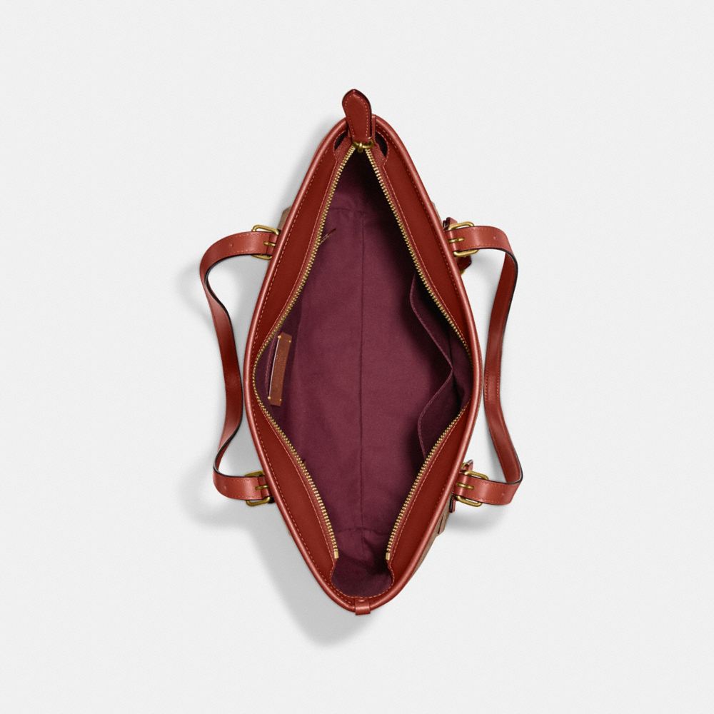 COACH®,Taylor Tote In Signature Canvas,,Inside View,Top View