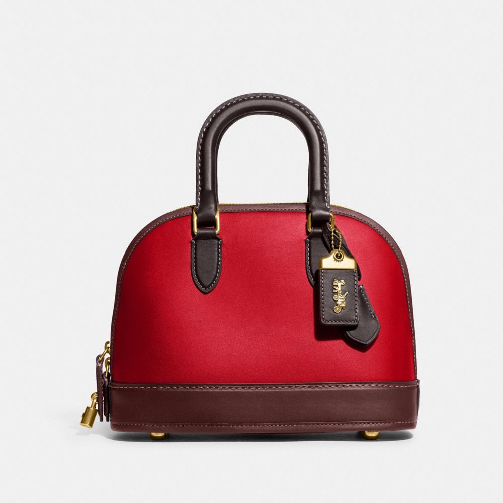 New Coach Colorblock Leather Mini Sierra Satchel